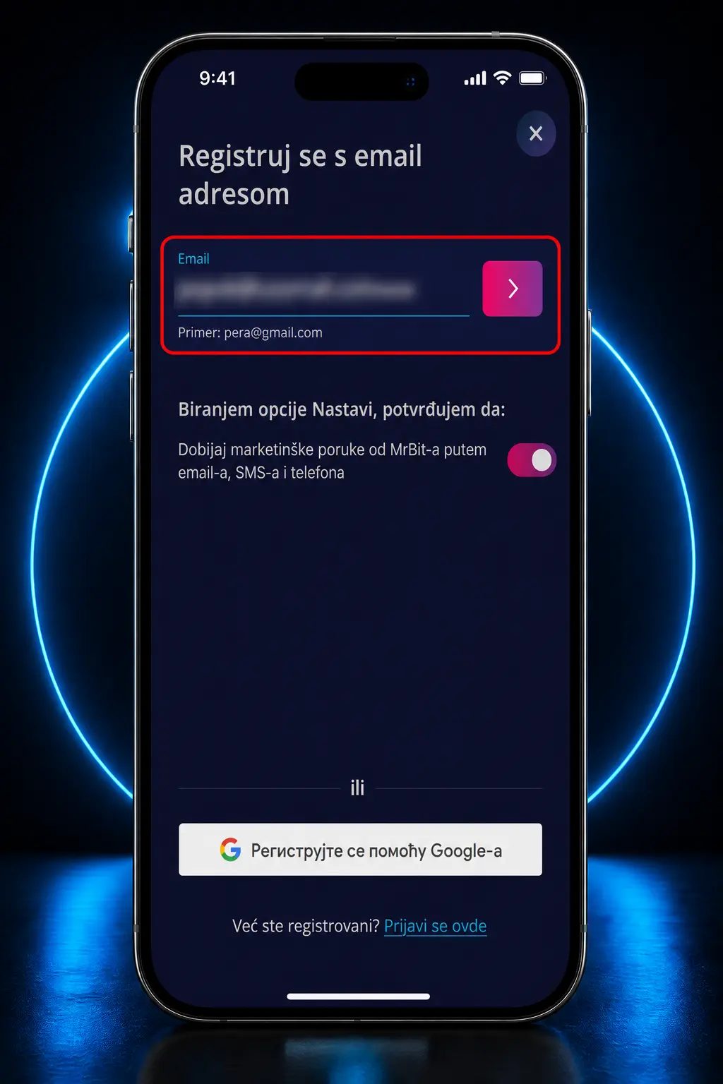 Uputstvo korak po korak za igranje MrBit live igara – registracija, uplata i izbor stola u Live Casinu.