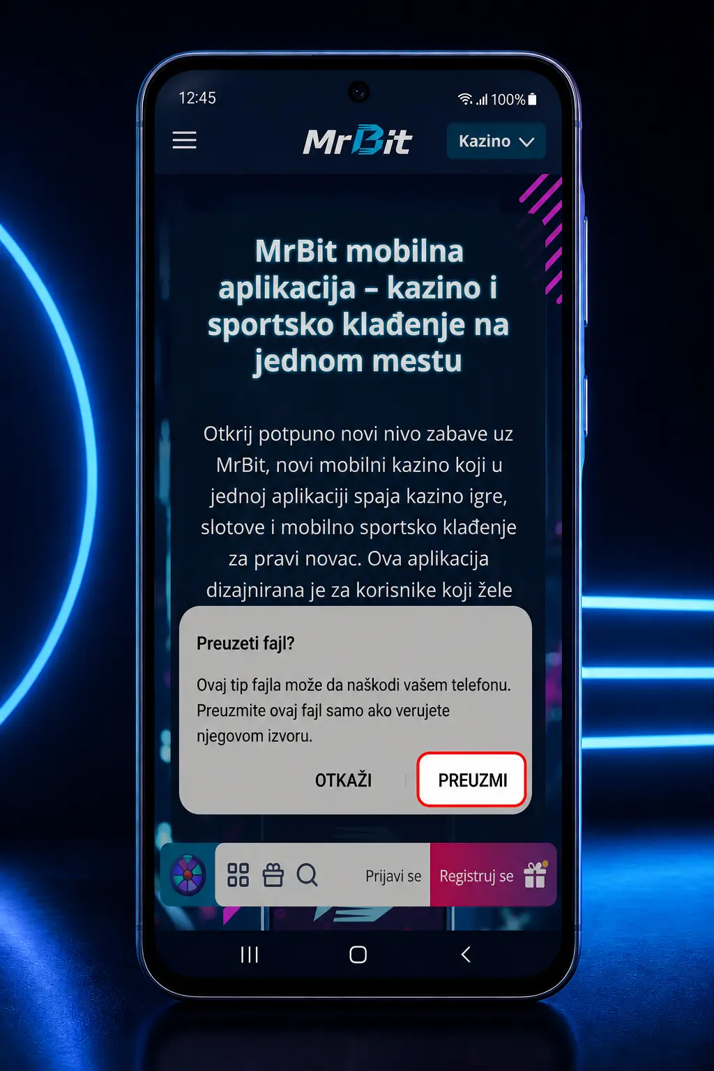 Uputstvo za preuzimanje i instalaciju MrBit APK aplikacije na Android uređaju