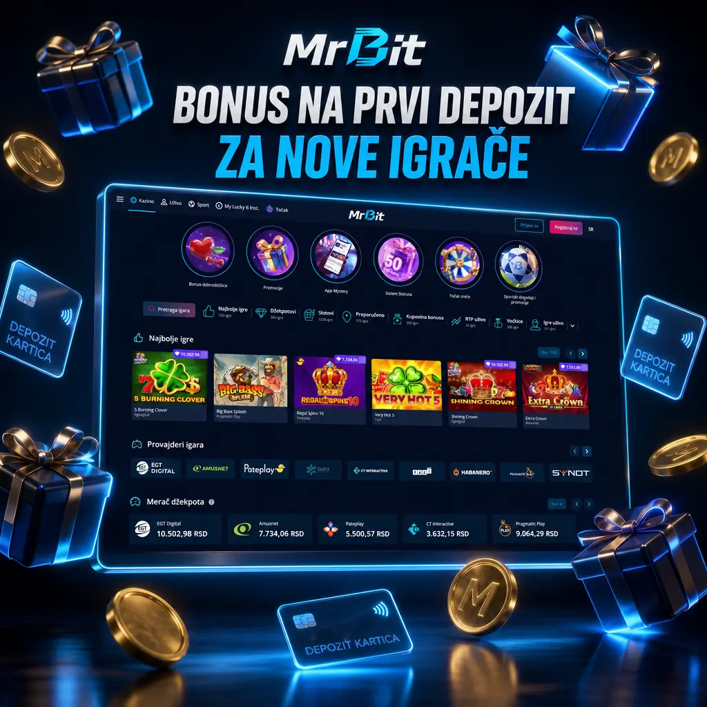 MrBit bonus na prvi depozit: 100% do 100 EUR i 100 Freespins za nove igrače u kazino sekciji