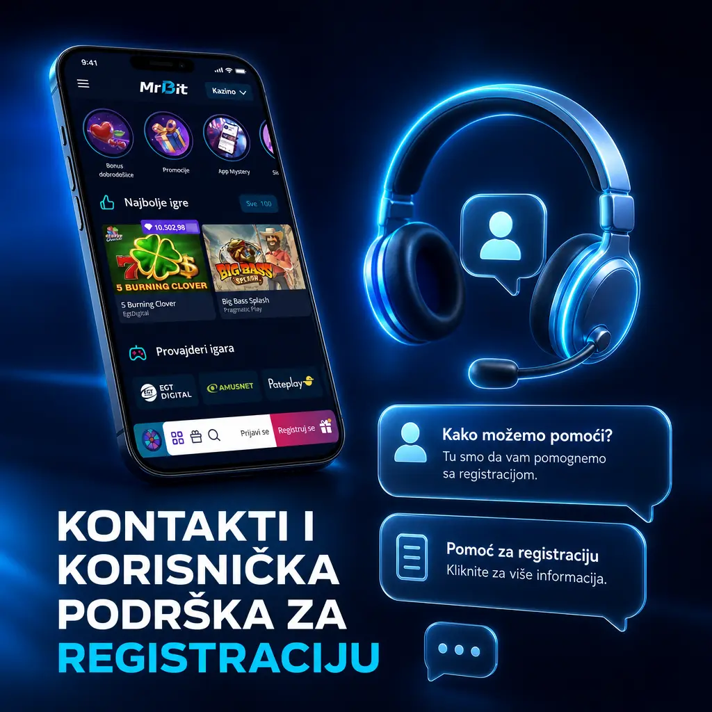 Korisnička podrška za registraciju i verifikaciju u Srbiji - live chat, email i česta pitanja, dostupno 24/7