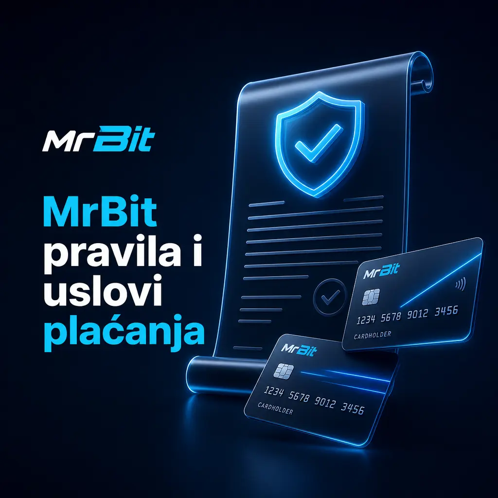 MrBit pravila plaćanja: verifikacija naloga, ista metoda uplate i isplate, ispunjenje uslova opklade i punoletstvo igrača.
